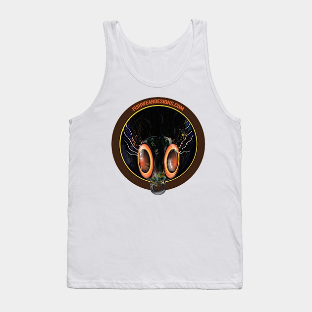 Bug Eye Fly Fishing Graphic Tank Top by fishweardesigns